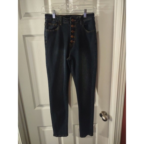 Shein Jeans Size W28/ L32 Blue Skinny - Picture 2 of 11
